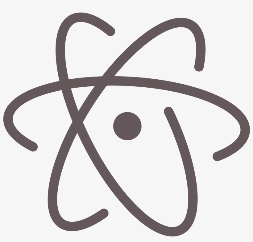 Open - Atom Text Editor Logo, transparent png #10316