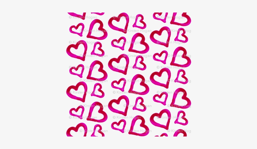 Valentine's Day Pink Watercolor Hearts Cute Valentines - Heart, transparent png #10526