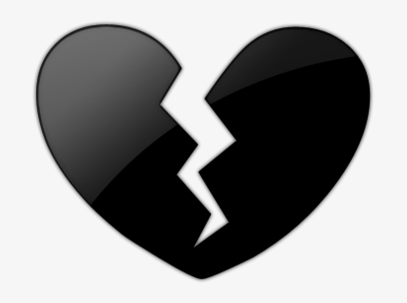 Free Png Emoji Black Heart Broken Png Png Images Transparent