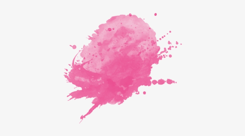 Watercolor Pink Paint Splatter Remixit - Pink Watercolor Stain Png, transparent png #10650