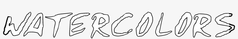 Watercolors Logo Black And White - Calligraphy, transparent png #10701