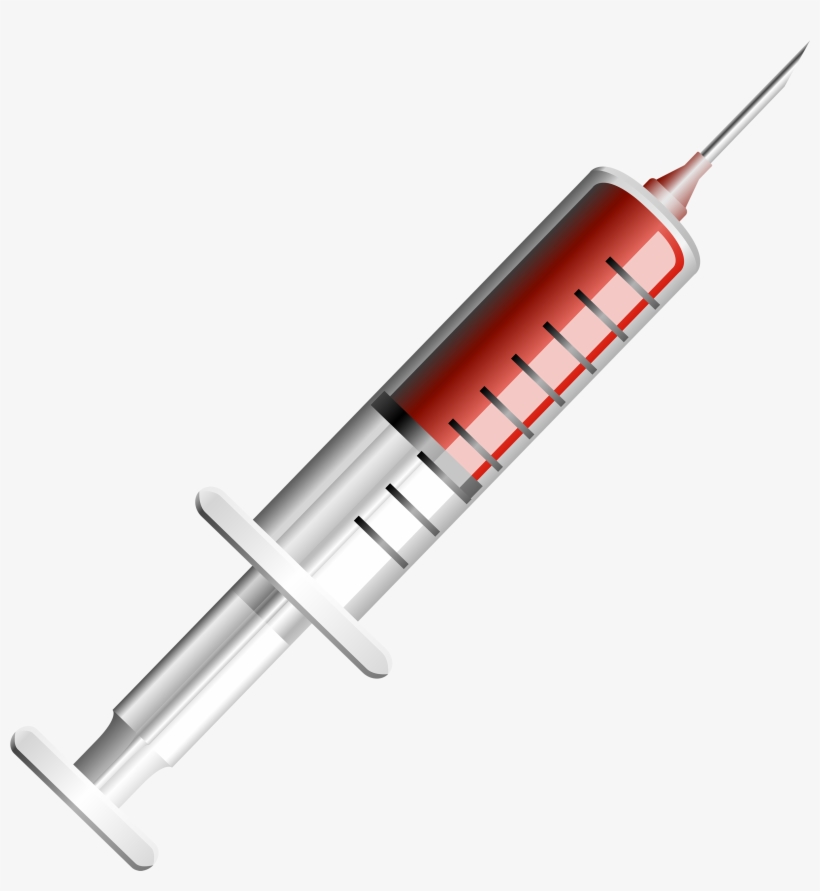 Syringe Silhouette Png - Syringe Png, transparent png #10739