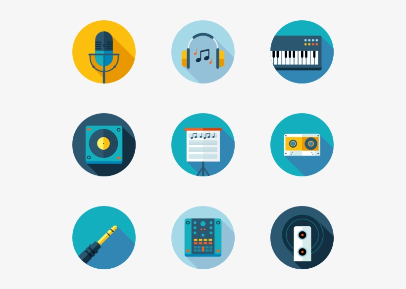 Music Vector Icon - Music Note Flat Design, transparent png #10910