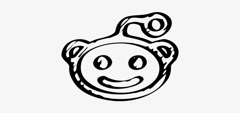 Reddit Logo Sketch Vector - Reddit Logo Sketch, transparent png #10996