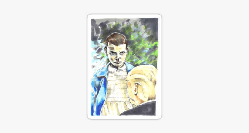 When Eleven Met Donald Trump - Watercolor Paint, transparent png #11141