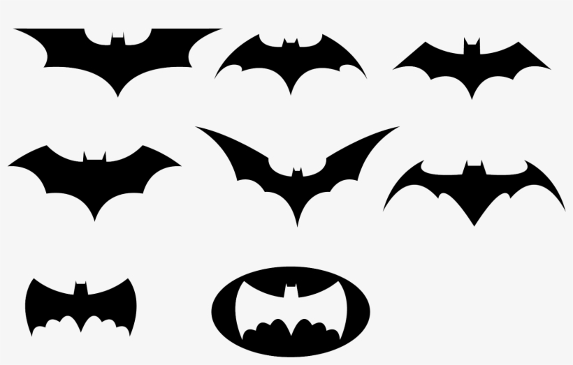 Black And White Logo Clipart Transparent Background - Batman Logo Hd White Background, transparent png #11173