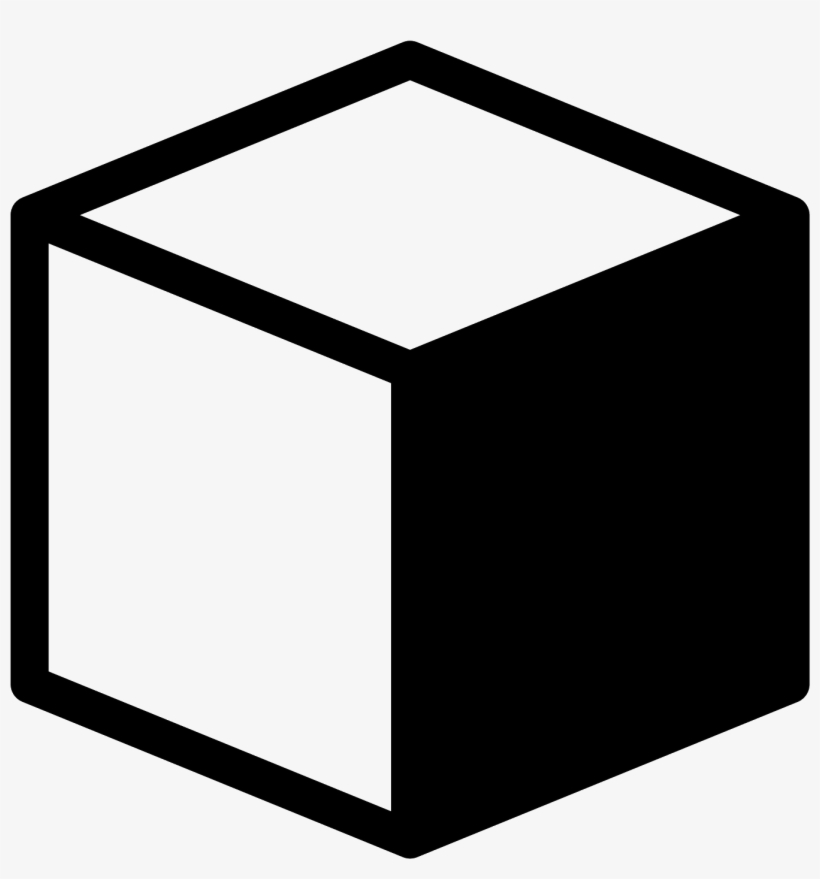 Cube Png Jpg Black And White Download - Cube Icon Png, transparent png #11392