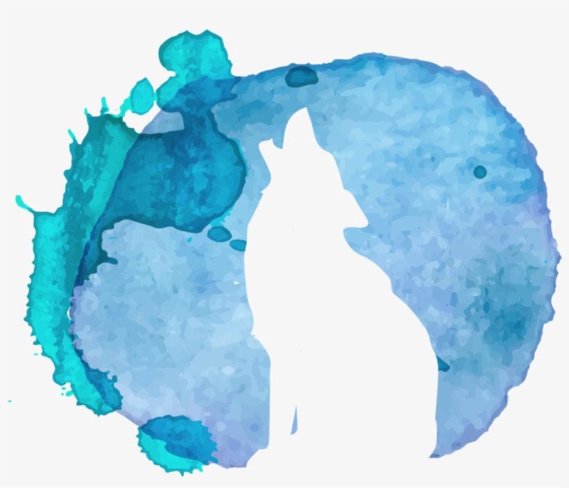 Banner Transparent Library Wolf By Aewin On Deviantart - Watercolor Painting, transparent png #11493