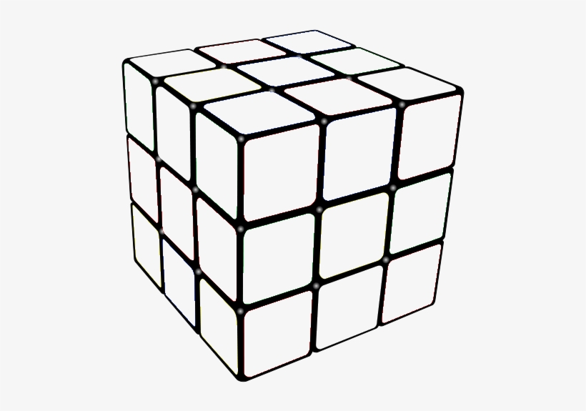 Or To Just Color It With Watercolor Pencils, And Of - Rubik's Cube No Color, transparent png #11519