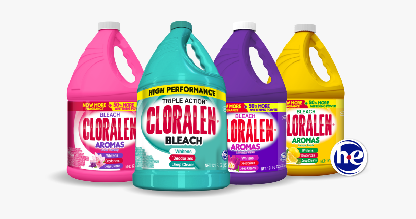 Liquid Bleach - Cloralen Aromas Bleach, Lemon Fresh - 121 Fl Oz, transparent png #11762