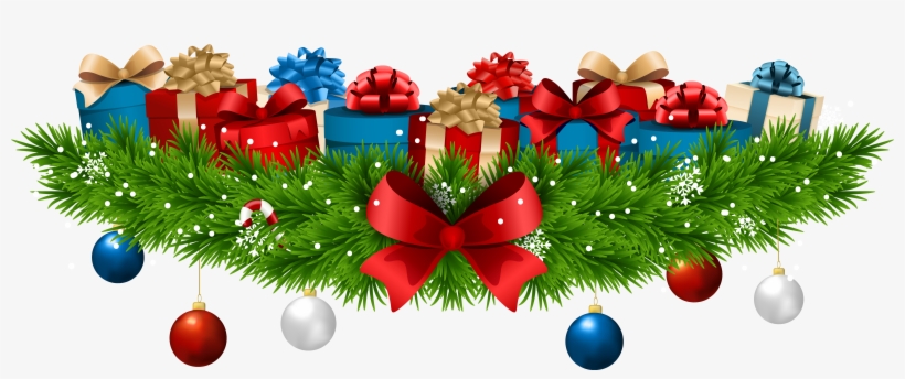 Christmas Decoration With Gifts Png Clip Art Image - Christmas Gifts Png, transparent png #11805