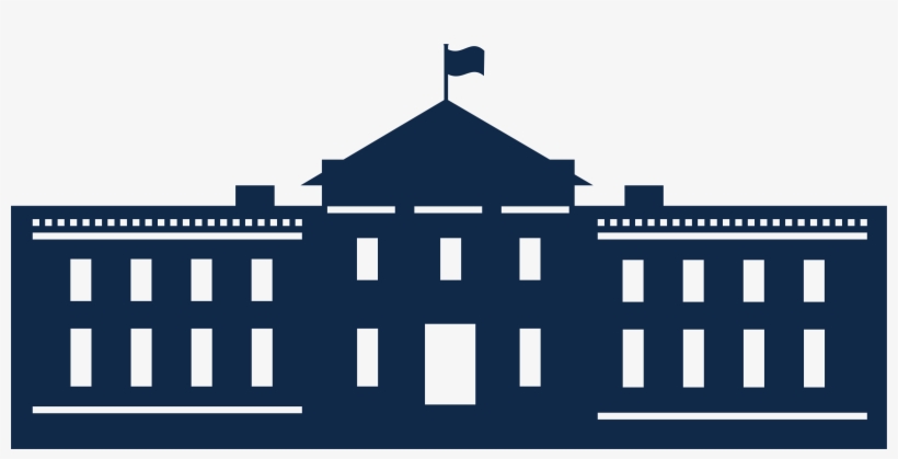 White House Png File - White House Silhouette Vector, transparent png #11827