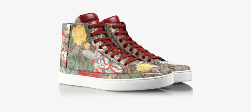 Gucci Shoes For Women Png Pic - Gucci Tian High Top Sneaker, transparent png #11973