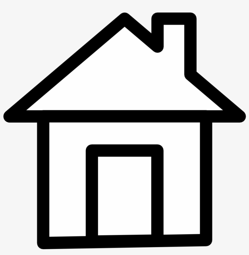 Photo Gallery Clip Art Black And White Download - Maison Clipart Noir, transparent png #12098