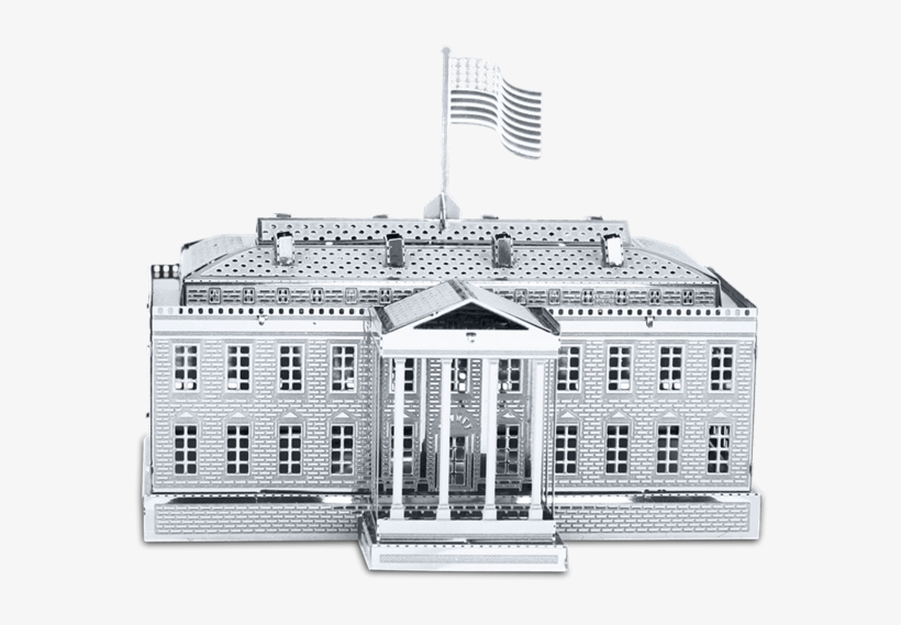 Picture Of White House - Fascinations Metal Earth White House 3d Metal Model, transparent png #12267