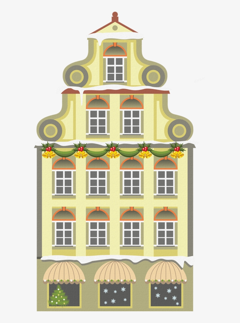 007 - Christmas Building Clipart Png, transparent png #12350