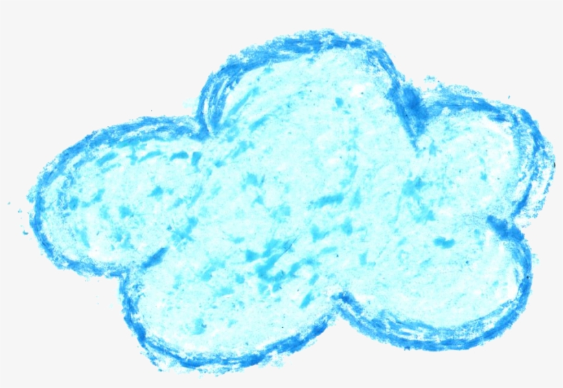 Drawn Clouds Crayon - Cloud Crayon Png, transparent png #12351