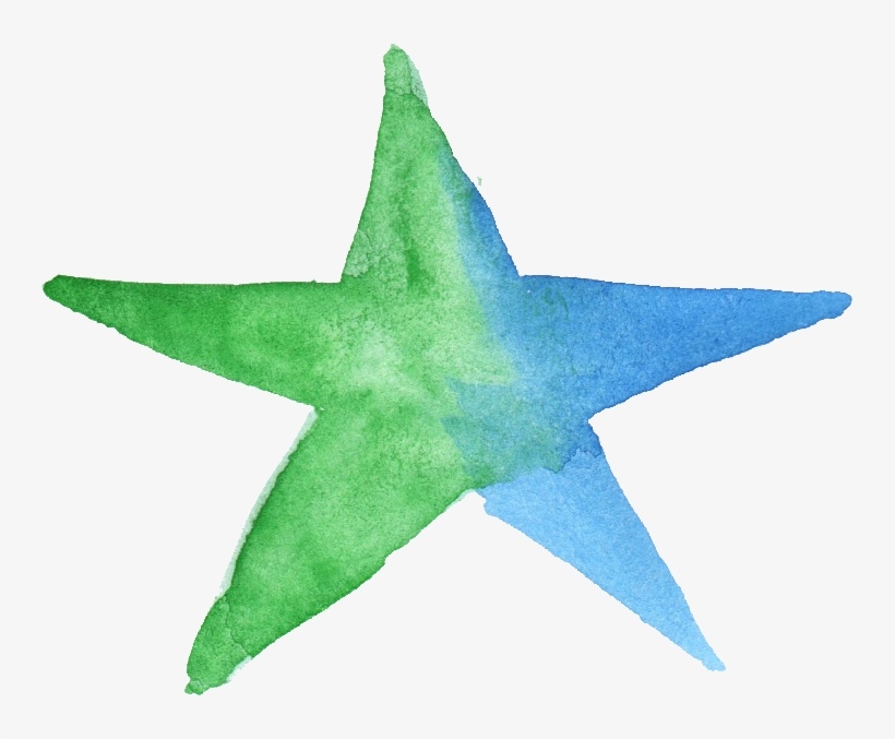 Free Download - Star Watercolor Png, transparent png #12678