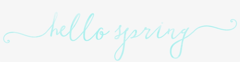 Spring Watercolor Overlays Hello Spring - Calligraphy, transparent png #12779