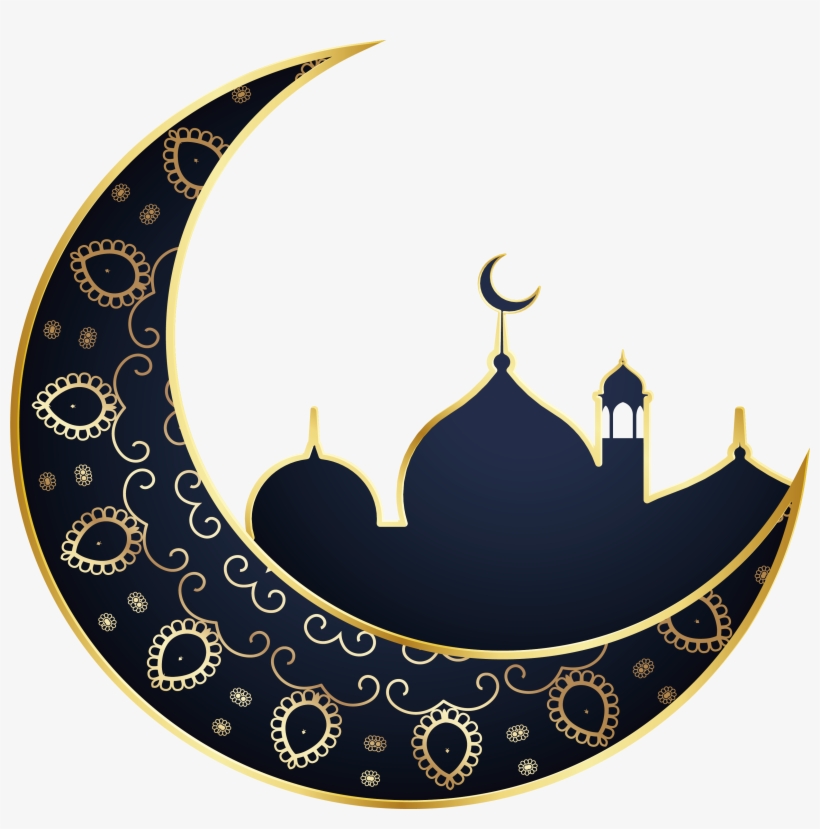 Eid Mubarak Moon Png, transparent png #13004