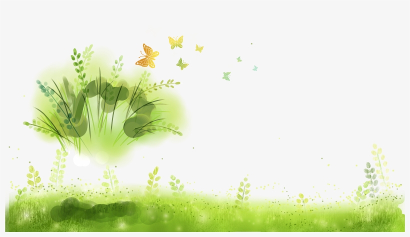Image Royalty Free Library Green Software Lawn Hand - Lawn Watercolor, transparent png #13068