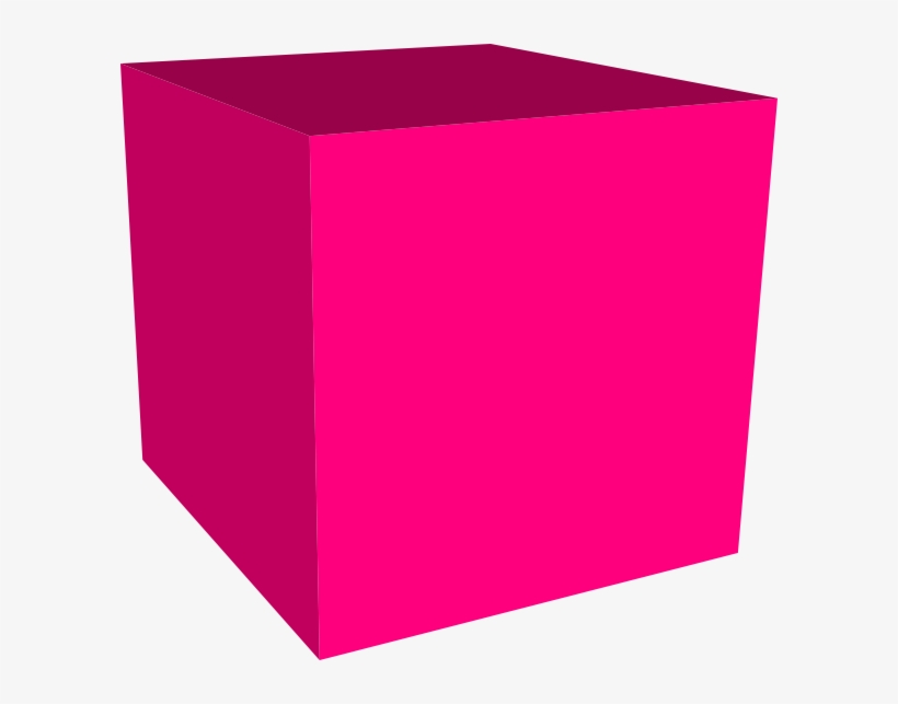 Cube Clipart Rectangle - Pink Cube Clipart, transparent png #13089