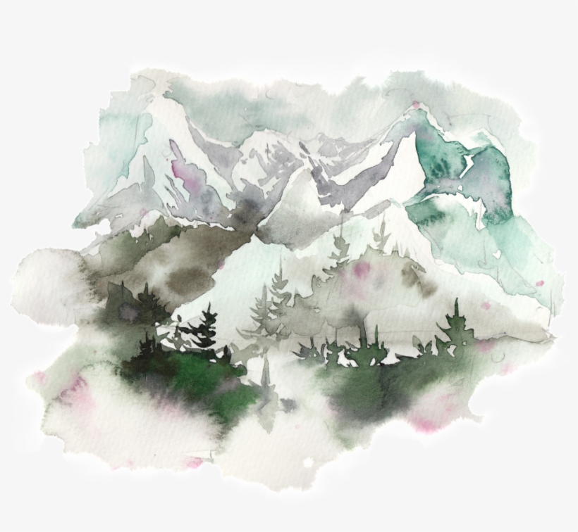 This Graphics Is Creative Majestic Ink Painting Transparent - Watercolor Painting, transparent png #13238