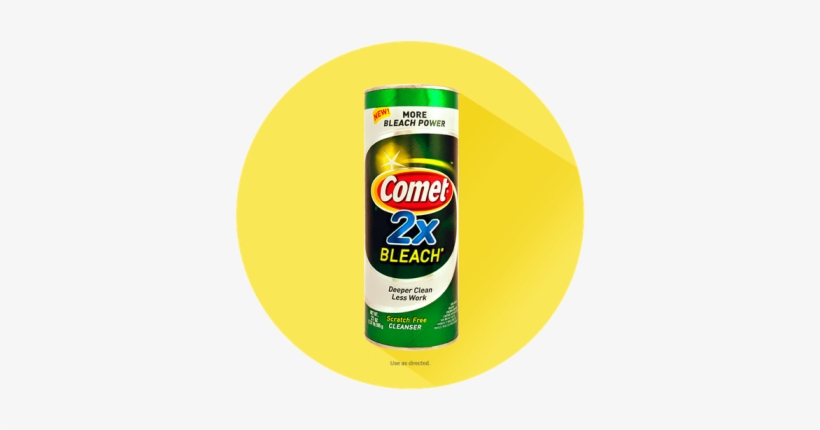 Comet® 2x Bleach Powder - Comet Powder Bathroom Cleaner, transparent png #13335
