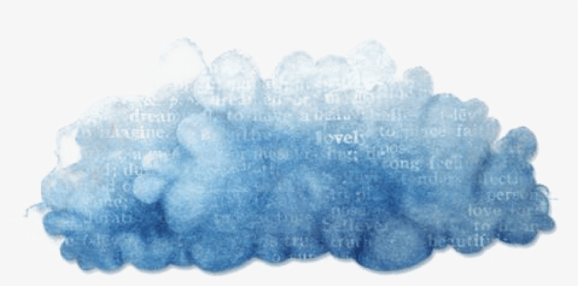 Cloud Painting Clip Art Hand Painted Material - Watercolor Cloud Png, transparent png #13437