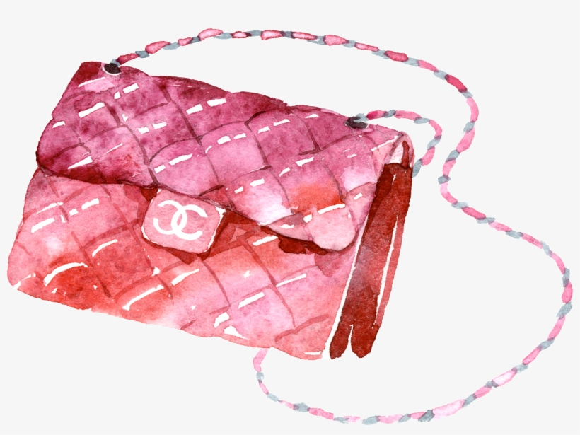Fashionwatercolorclipart - Fashion Items Watercolor, transparent png #13508