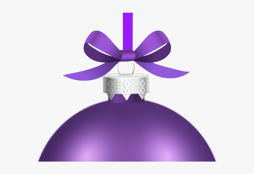 Christmas Clipart Purple - Xmas Baubles With Transparent Background, transparent png #13765