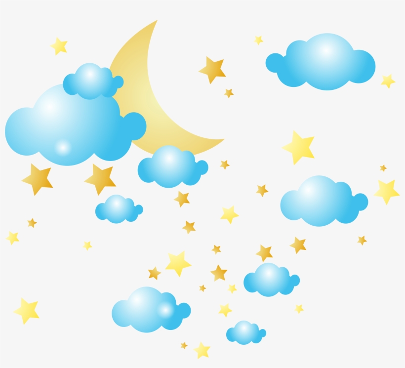 Cloud Clipart Transparent Background - Stars At Night Clipart, transparent png #13807