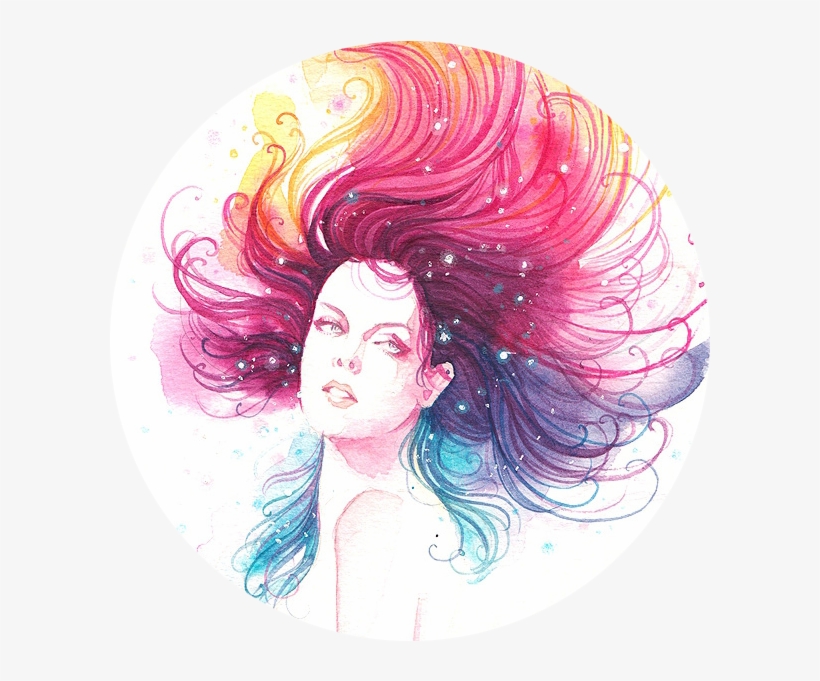 Drawing Deviantart Watercolor Painting - Transparent Watercolor Hair Png, transparent png #13866