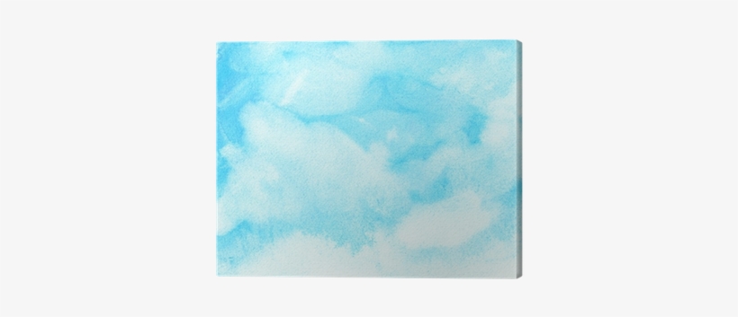 Abstract Watercolor Sky, Clouds Canvas Print • Pixers® - Watercolor Paint, transparent png #13956