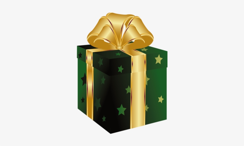 Gift Clipart Green Present - Green Present Clip Art, transparent png #14066