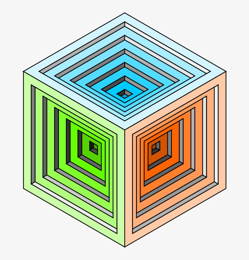 3d Cube Png - Drawing, transparent png #14069