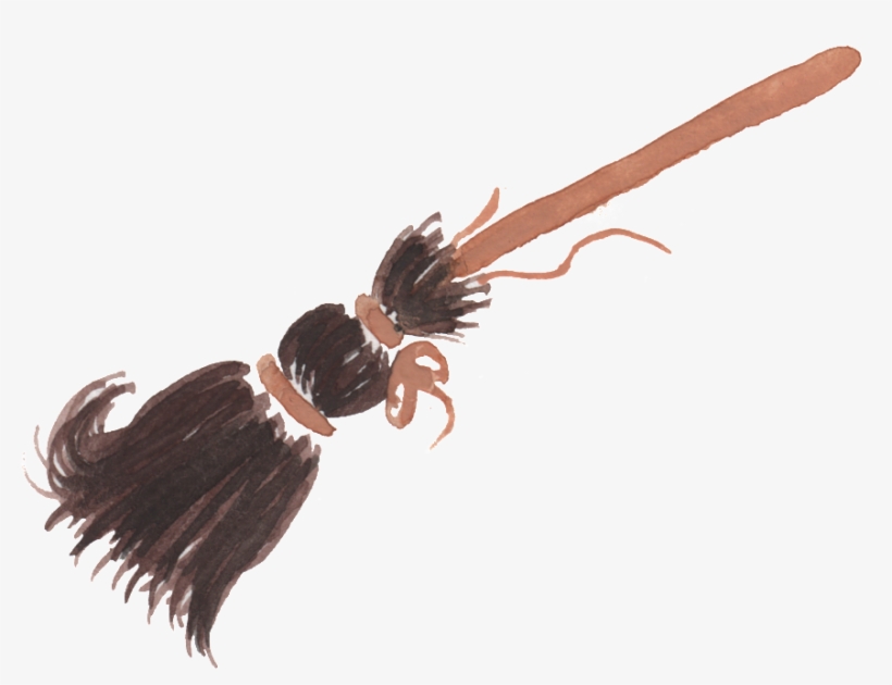 Magic Broom Watercolor Hand-painted Transparent - 魔法 掃帚, transparent png #15161