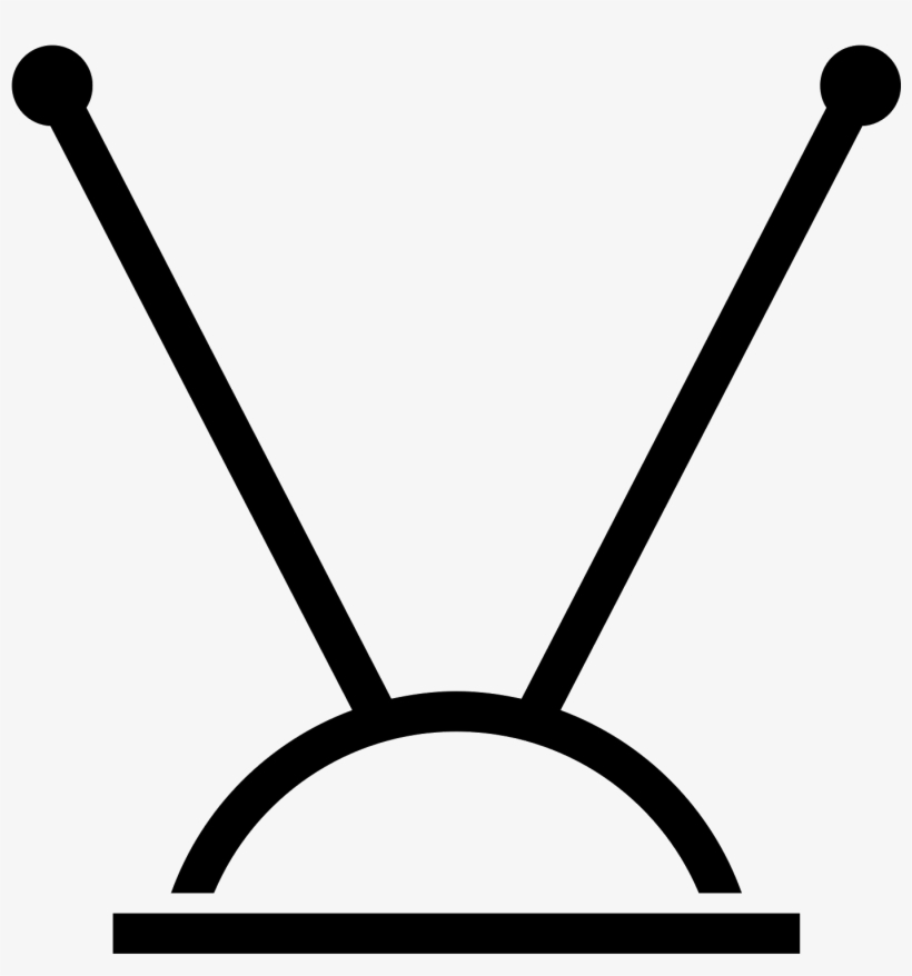 Television Clipart Tv Antenna - Antenna Tv Icon Png, transparent png #15300