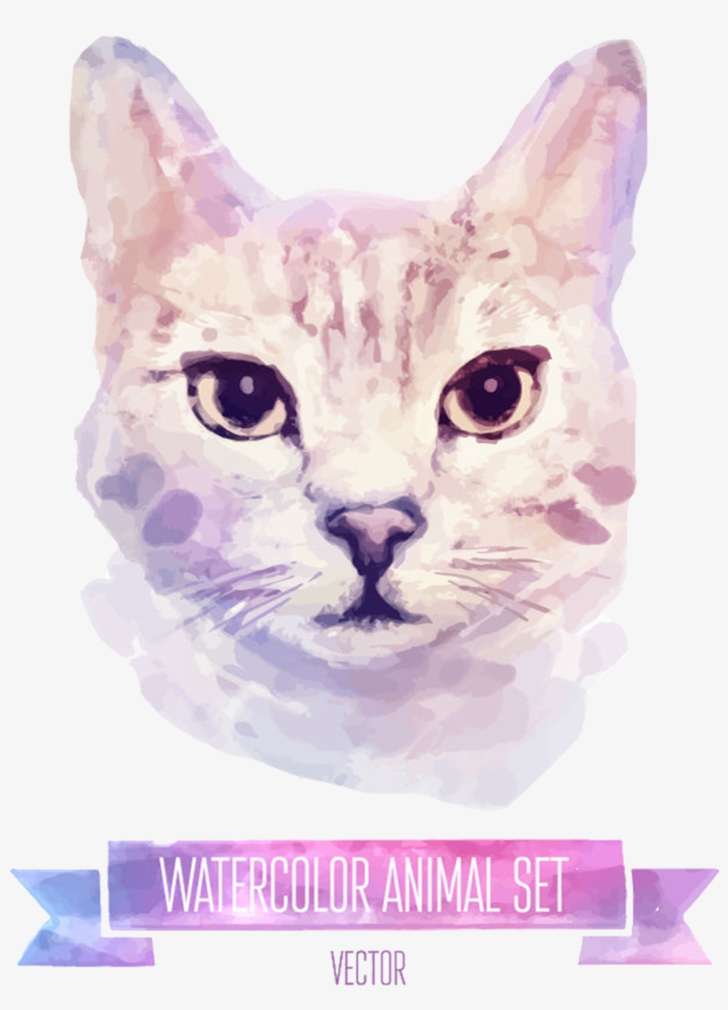 Cat Kitten Watercolor Painting Illustration, transparent png #15858