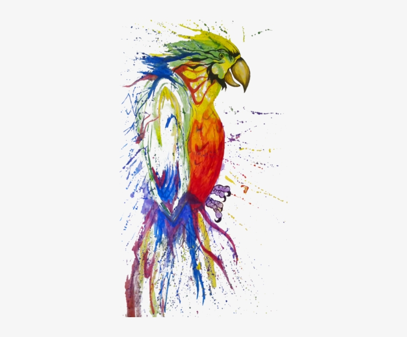 Bird Fabric, Parrot Fabric, Watercolor Fabric, Scared - นก แก้ว รูป วาด, transparent png #15984