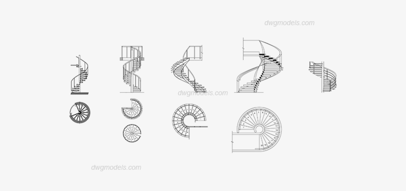 Stairs - .dwg, transparent png #16270