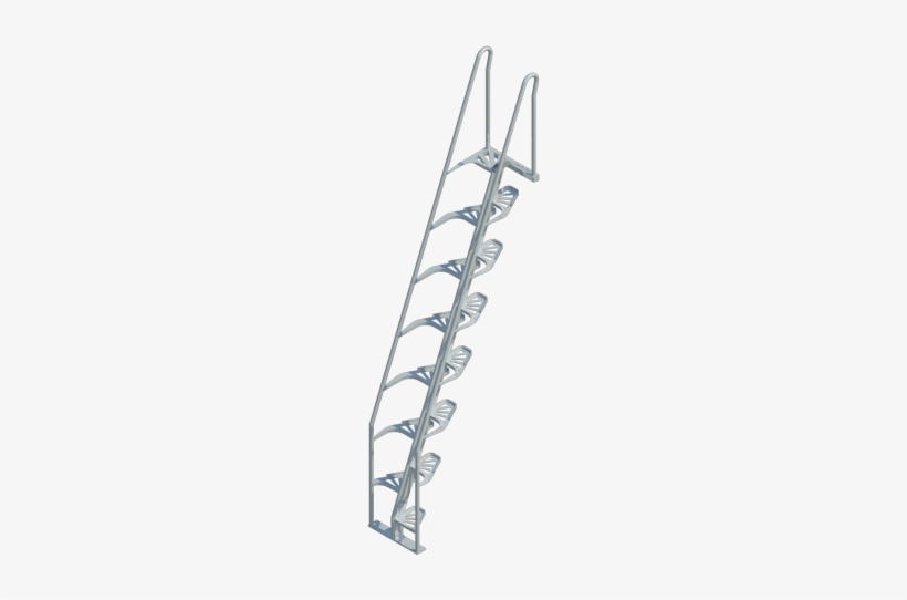 Alternating Tread Stairs, Aluminum, 68°, Revit Png - Alternating Tread Aluminium Stair, transparent png #16600