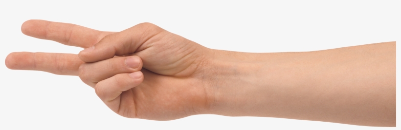 Two Finger Hand Png Image - Hand Finger Png, transparent png #16925