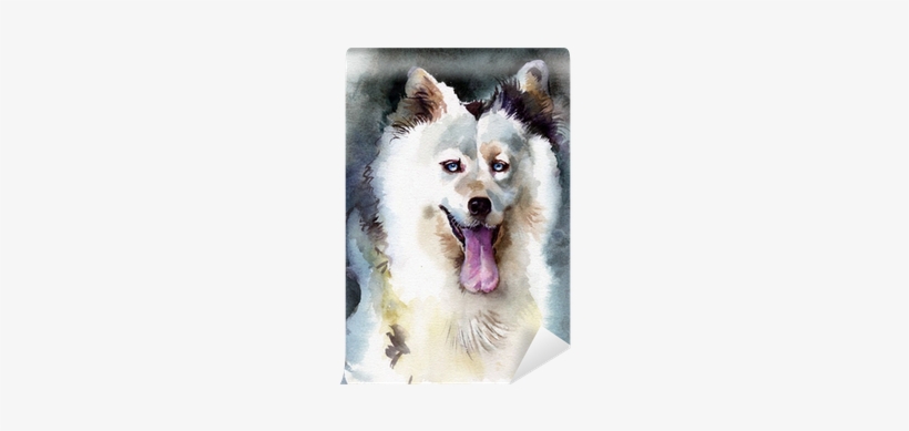 Watercolor Animal Collection - Canadian Eskimo Dog, transparent png #17039