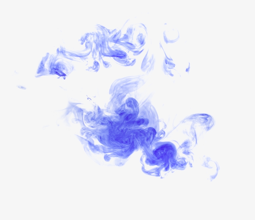 Blue Watercolor Painting - Smoke Purple Blue Transparent, transparent png #17158
