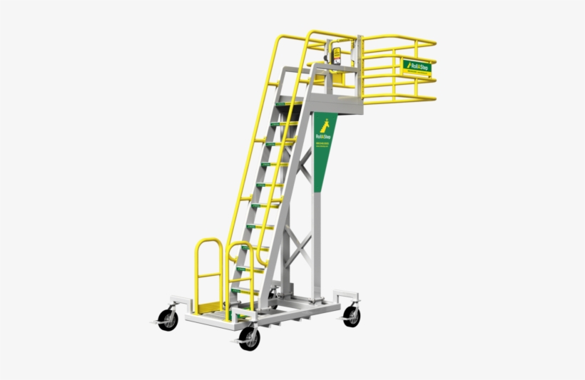 Mobile Stairs With Platform, transparent png #17182