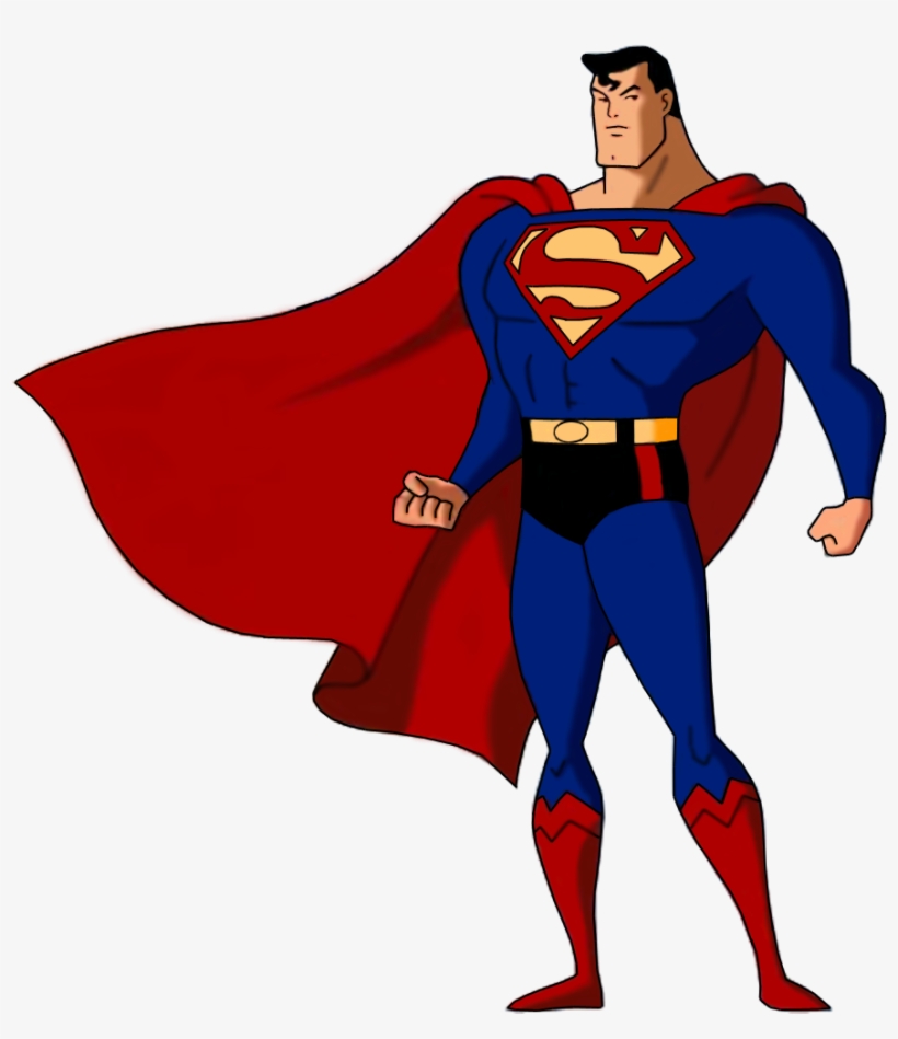 Superman Animated Syle By Superman - Superman Liga Da Justiça Desenho, transparent png #17260
