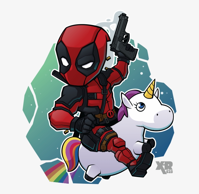 Fa Deadpool By Xar - Deadpool Unicorn Shirt, transparent png #17261