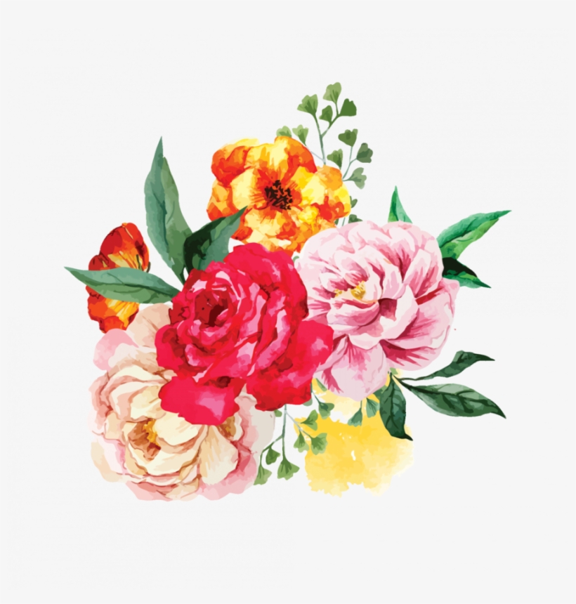 Цветы Акварель Пнг Clipart Garden Roses Creative Watercolor - Dotted Journal Writing Ideas A, Floral Inspiration, transparent png #17320