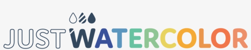 Just Watercolor Logo Rectangle Tight Color - Electric Blue, transparent png #17760